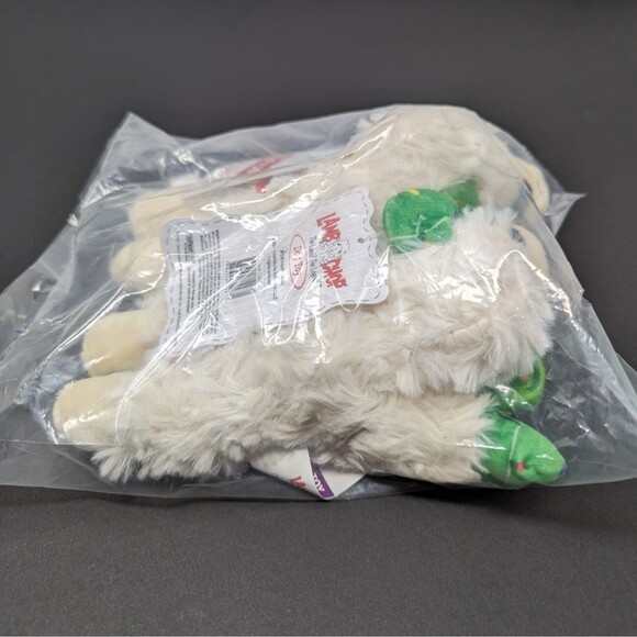 Pack Of 2 Lamb Chop Dog Toy 6" Squeaks with Green Ears Christmas Lights New - Picture 8 of 10